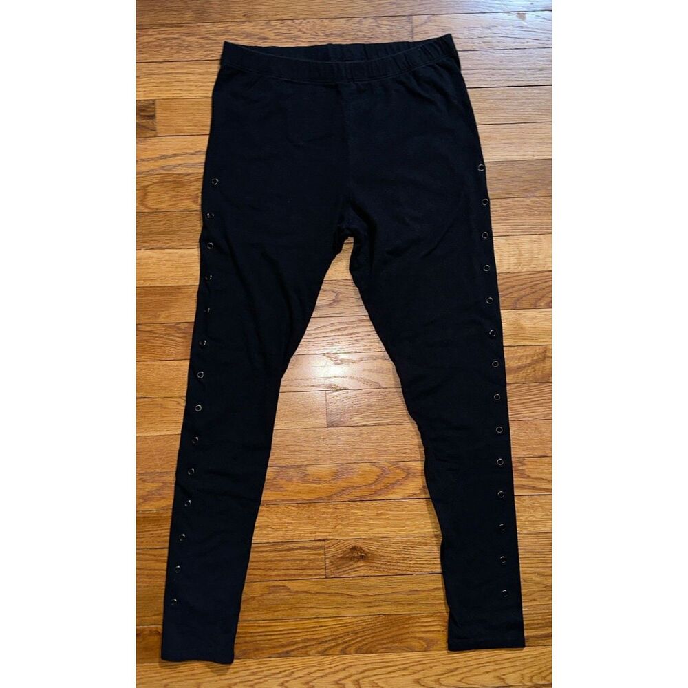 Blackheart Hot Topic Black Leggings Studded/Rivets Size XL